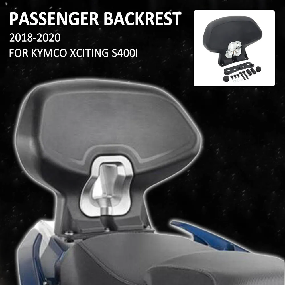 

NEW For KYMCO XCITING S400I S400 S 400 I 2018-2020 2019 Motorcycle Black Rear Passenger Seat Backrest Cushion Back Rest Pad