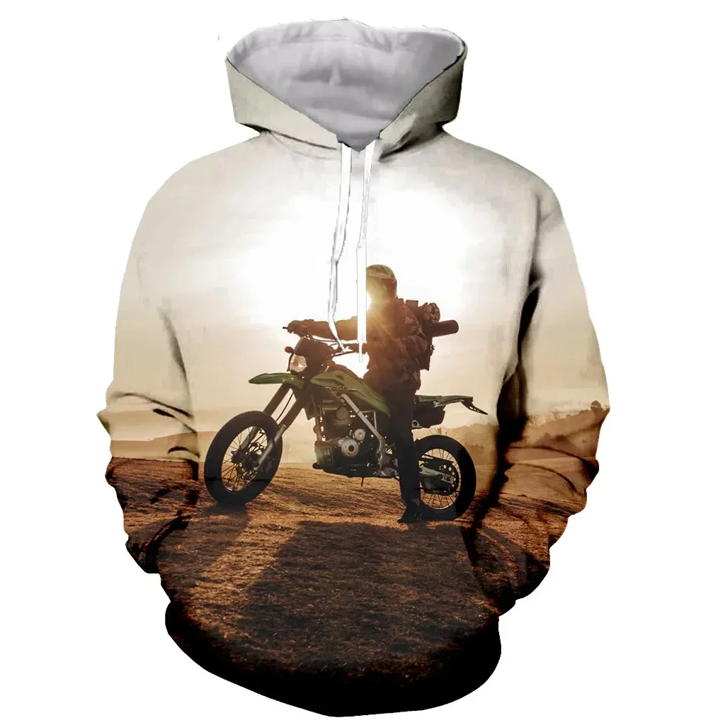 Motorcycle Motocross Printed Hoodies for Men New Fashion Long Sleeves 3D Men Sports Hoodies Sweatshirts Jacket Oversized Clothes