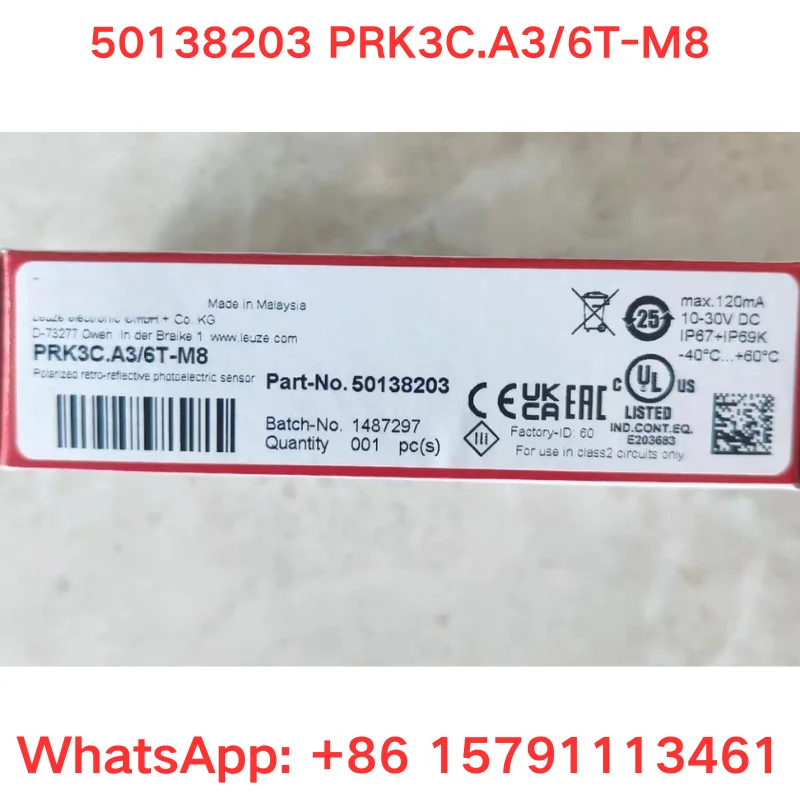 

Brand new original sensor 50138203 PRK3C A3/6T-M8 Fast Shipping
