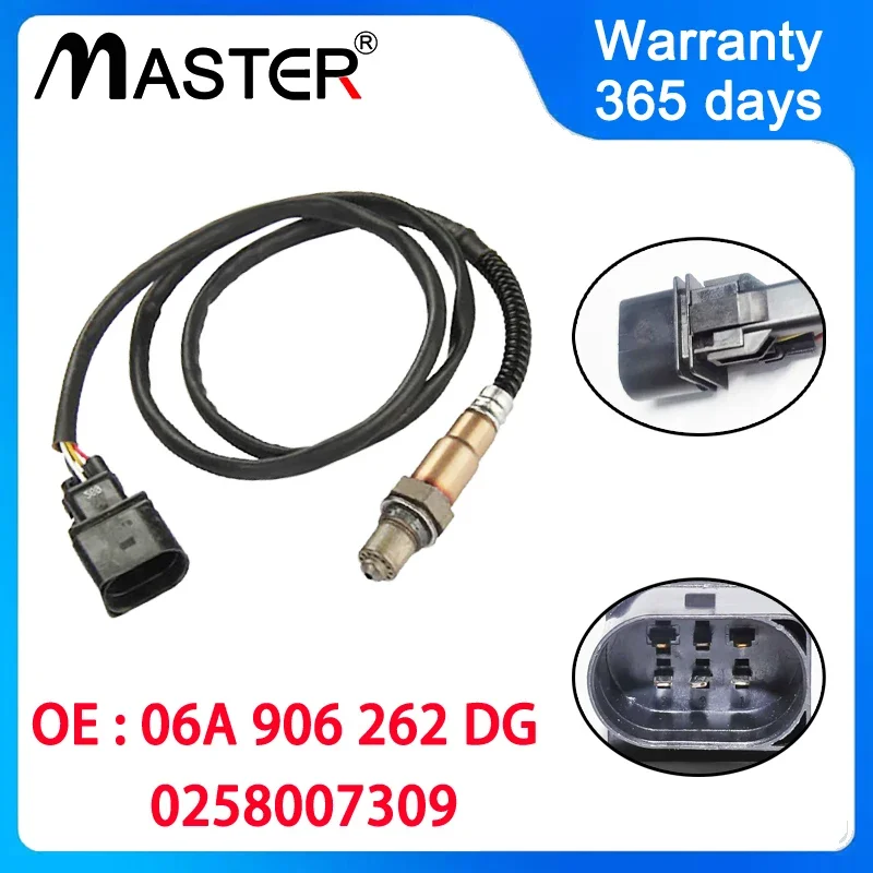 O2 Front Lambda Oxygen Sensor 06A906262DG 0258007309 For VW JETTA IV GOLF MK4 BORA 1.8L Beetle Passat A4 A8 TT 06A 906 262 DG