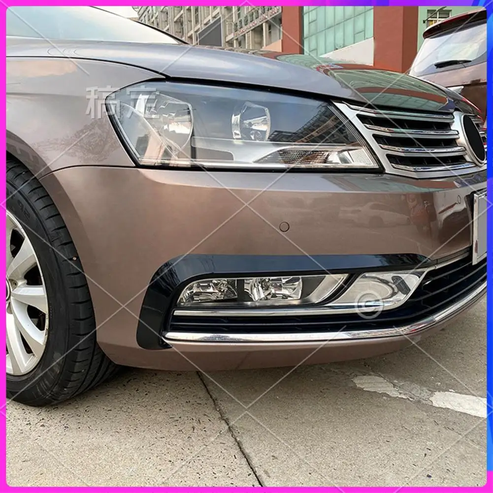 

AR-Car Front Fog Lamp Eyebrow Wind Knife Fog Light Eyebrow Eyelid Trim Cover For VW Passat B7 2011-2015