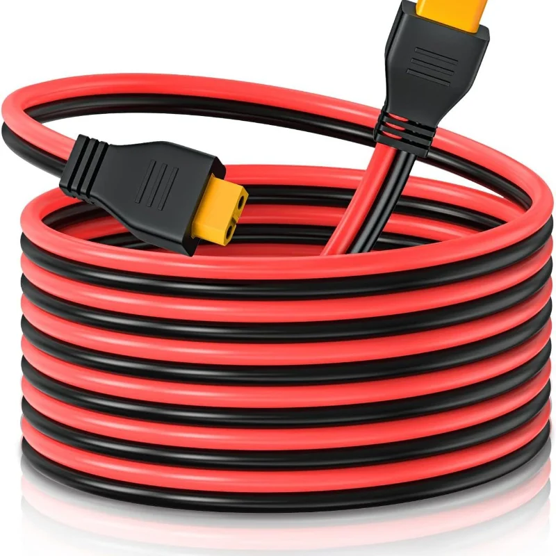 12AWG XT60 Injection‑Molded Male to Female Cable, XT60 Female Injection Molded Connector Wire