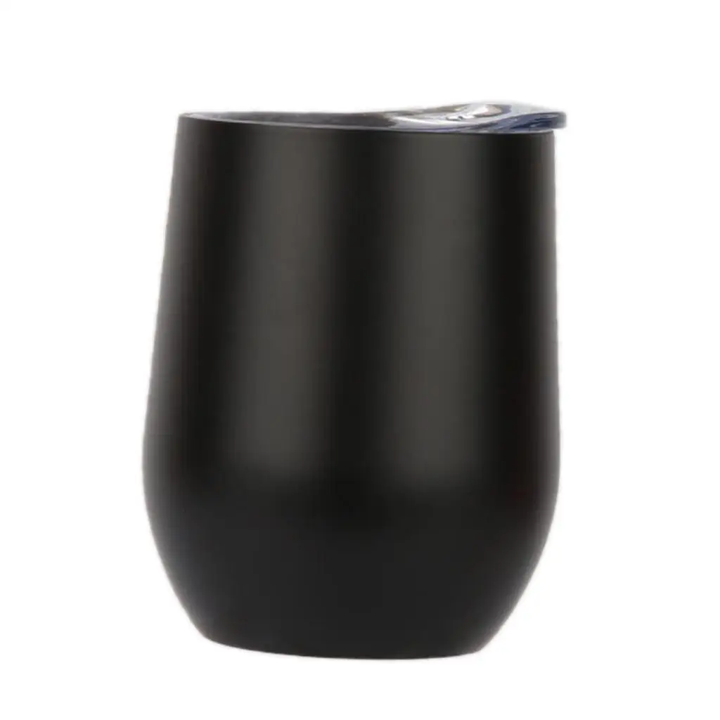 Stainless Steel Wine Tumbler Insulated Double Wall Drink Cup 12oz Vacuum Portable Beverage Mug for Outdoor Camping Travel