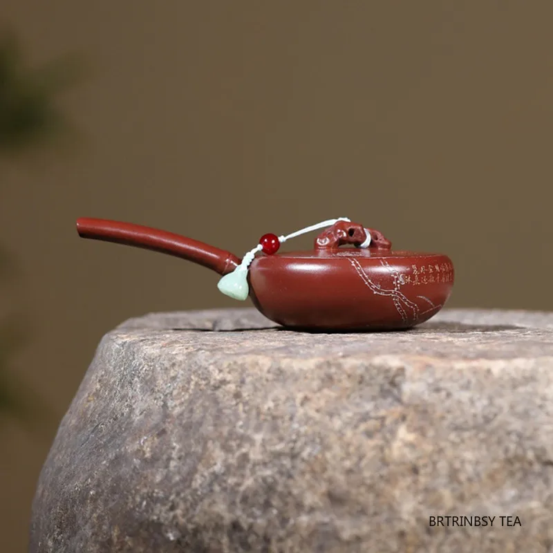 

80 мл китайский чайник Исин ручной работы из фиолетовой глины, традиционный чайник из сырой руды Цзыша, маленькая емкость, красивый чайник, бытовой чайный сервиз