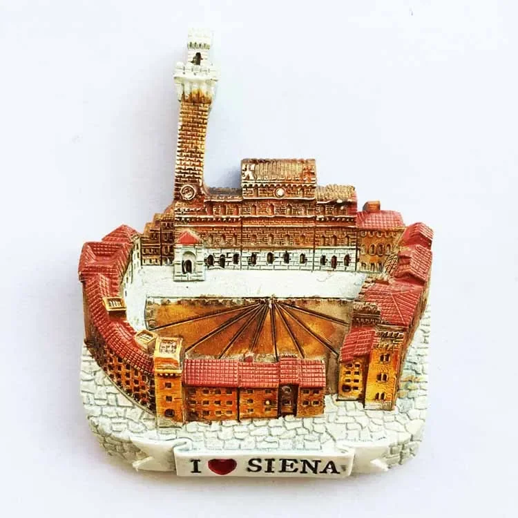 Italy Resin Fridge Magnets Tourism Souvenir Toscana Firenze San Gimignano Siena Venezia Refrigerator Stickers Home Decor Gifts