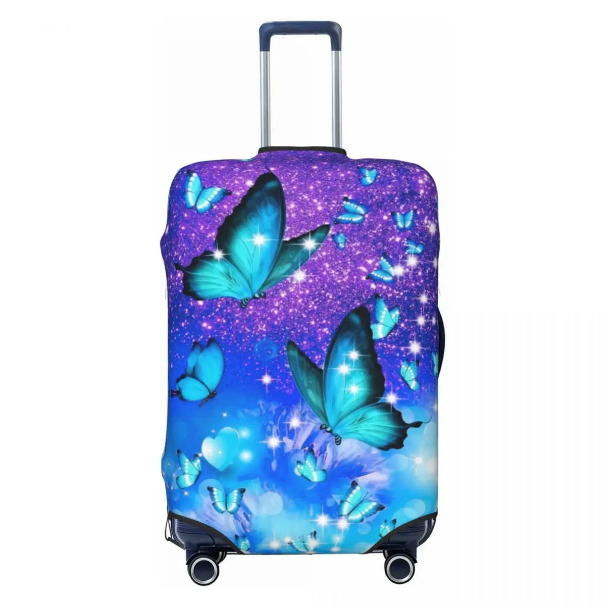 Custom Colorful Butterfly Suitcase Cover, Elastic Bagagem Cobre, Protetor para 18-32 Polegada