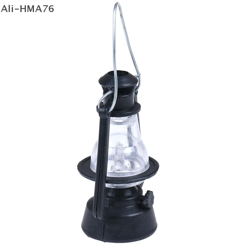 HMA76-1:12 Dollhouse children gift Toy mini Furniture Miniature black Kerosene lamp