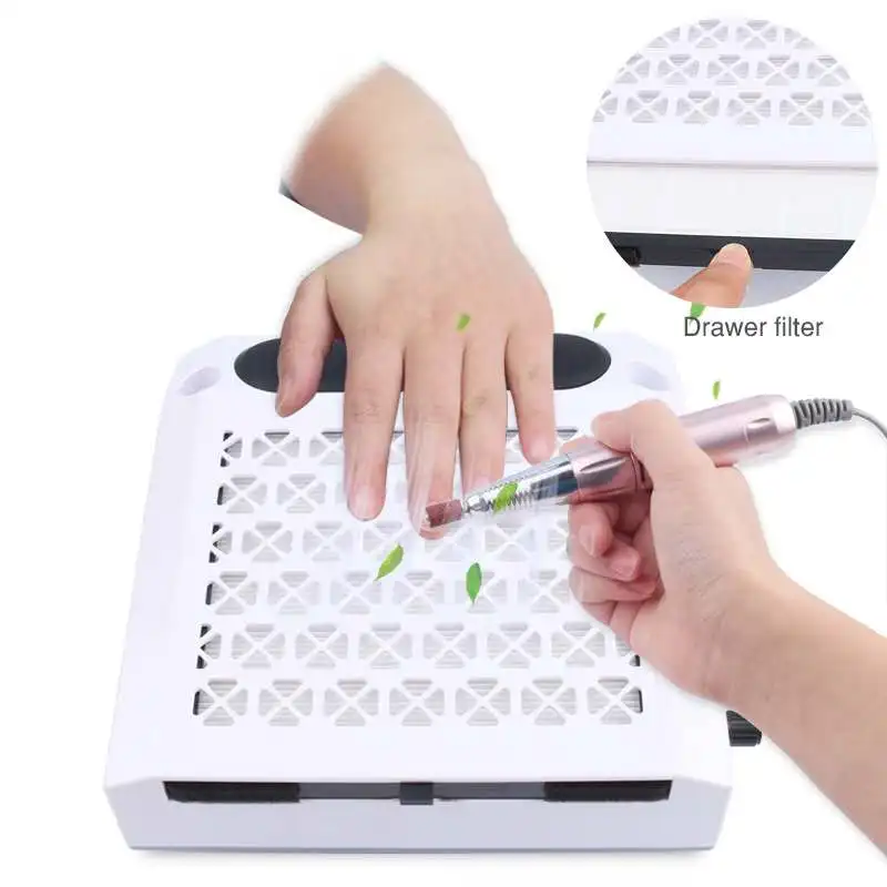 

New Style Power Vacuum Cleaner Polisher Manicure Lamp Lighting Multifunctional Nail Machine