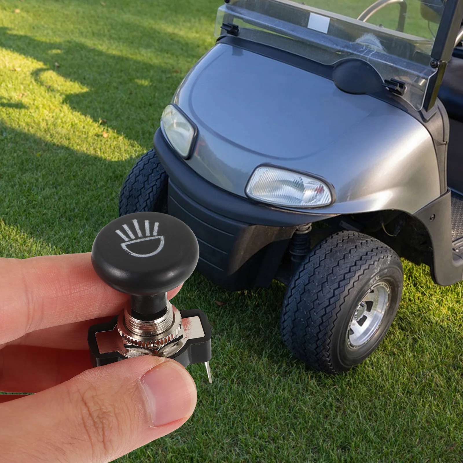 

Golf Cart Headlight Switch Push Pull Light Switch Replacement for Ezgo Universal Fit Heavy Duty Metal Plastic