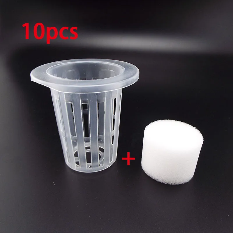 10pcs Sponge Planting Basket Net Soilless Hydroponic Vegetables Nursery Cup Growing Cloning Collar Garden Cultivation System