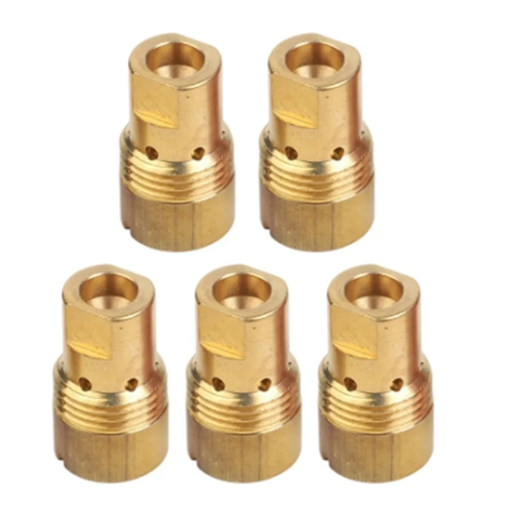 5Pcs Welding Nozzle D-1 Gas Diffuser Brass Centerfire For Bernard MIG Welding Gas Large Nozzle Welding Tools