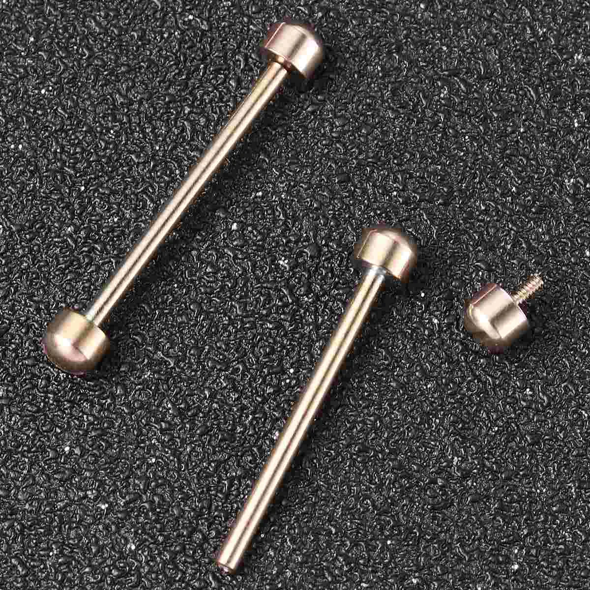 Varillas de tubo de tornillo para reloj, herramientas de reparación de varilla de conexión para correa de reloj atornillada, diámetro interior de 20mm (rosa), 2 uds.