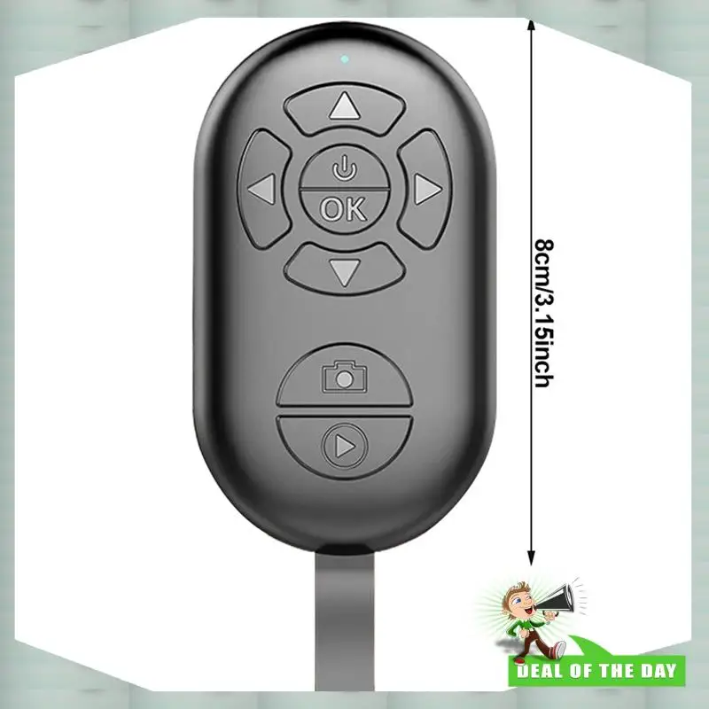 24-Hour Delivery 8 Button Wireless Phone Rechargeable Bluetooth Remote Controller Selfie Photo Shutter Page Turner For Tiktok Vi