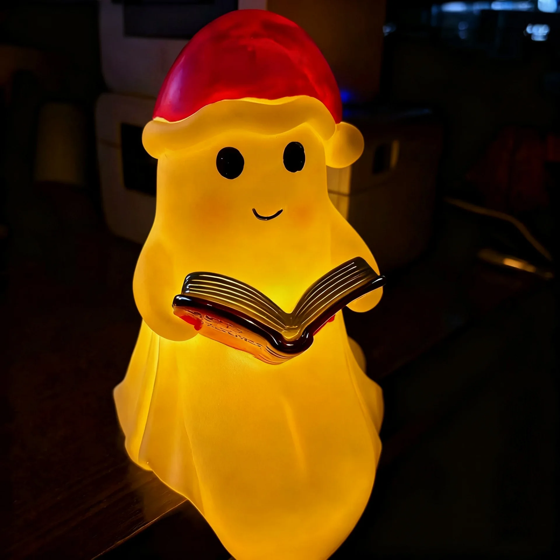 

Cute Ghost Reading Book Lamp Cute Ghost Reading Book Lamp Christmas Halloween Ghost Night Lamp