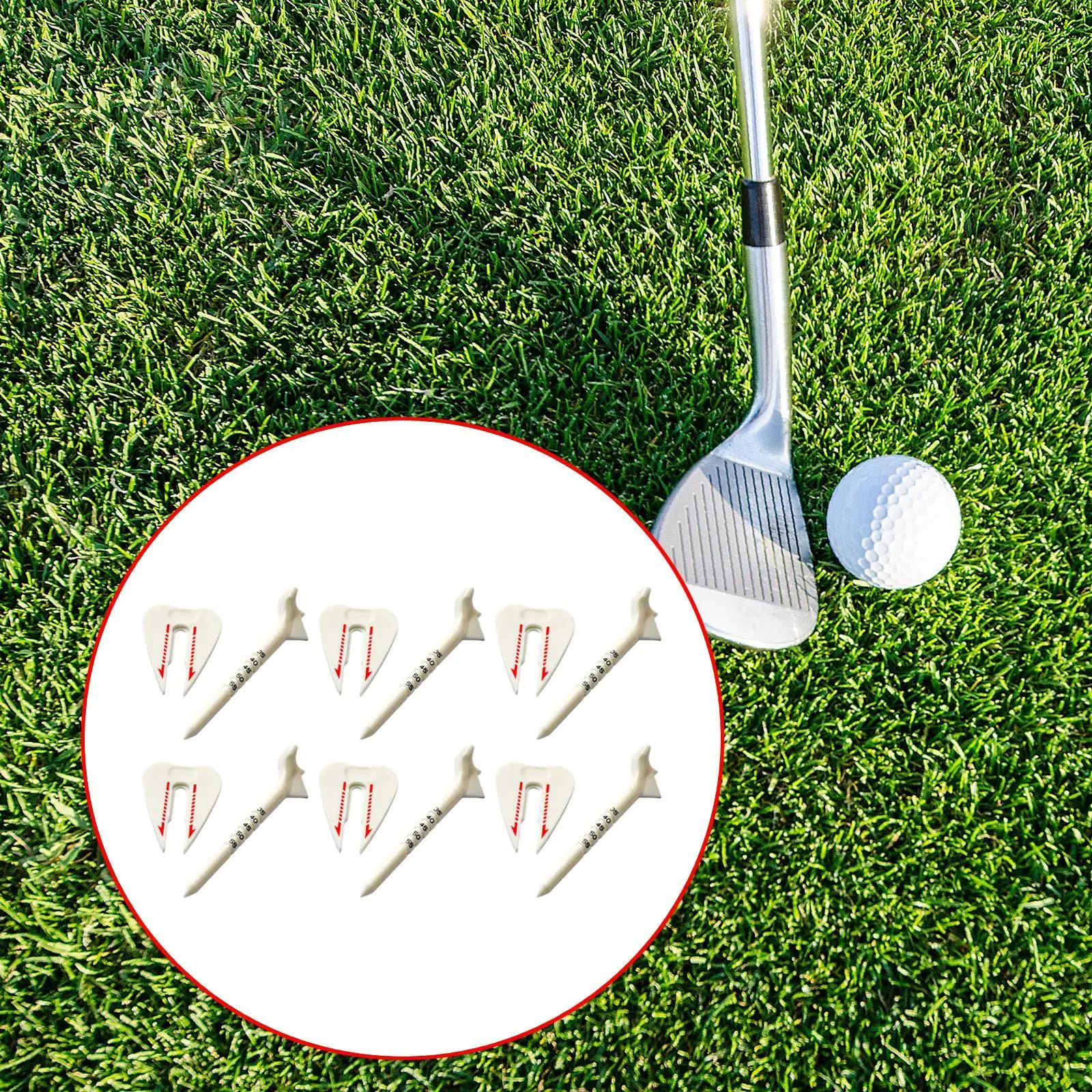 Plastic Golf Tee with Scale Ad - огляд і ціна Golf Equipment Holder