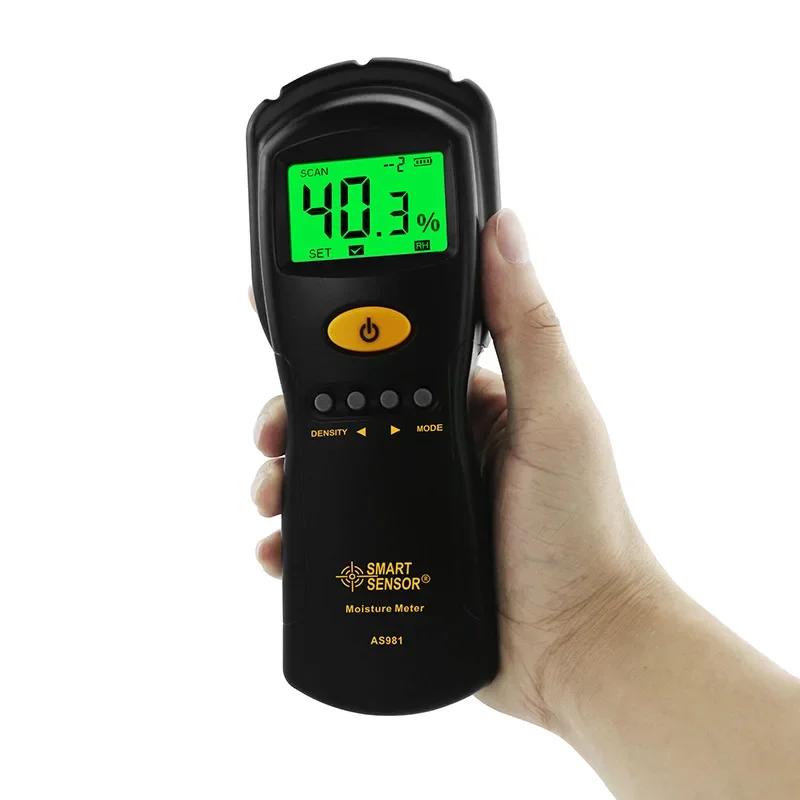 

AS981 Digital Hygrometer Moisture Meter Wood Cardboard Lumber Concrete Buildings Humidity Detector Tester Wood Moisture Tester