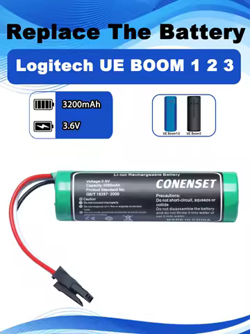 3.6V 3200mAh Replacement Battery For Logitech UE BOOM 1 2 3 Bluetooth Speaker Parts Ultimate Accessories
