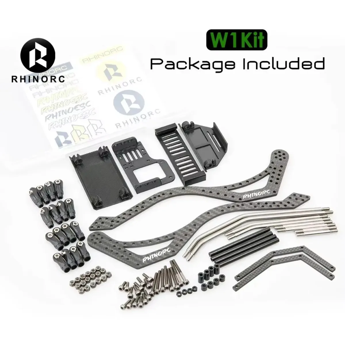 

RhinoRC W1 Chassis 317mm 1/10 Shafty Crawler Rig Kit