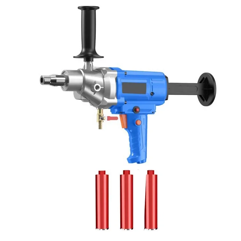 Handheld Concrete Core Drilling Machine High power Electric Drills Portable  Diamond Core Drill Engineering Torque Drilling Mach