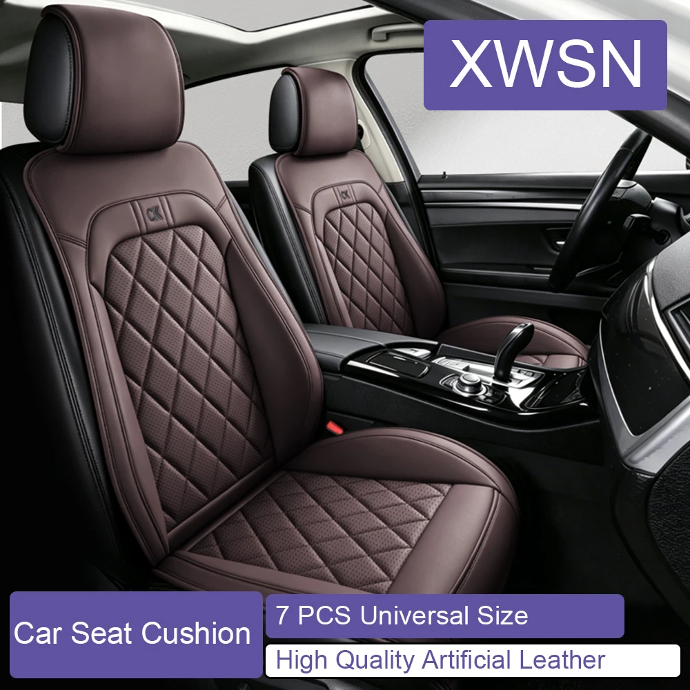 7 PCS PU Leather Car Seat Cushion for Opel Astra Insignia Corsa PEUGEOT 206 207 208 308 2008 3008 Lexus ES RX CT Car Accessories
