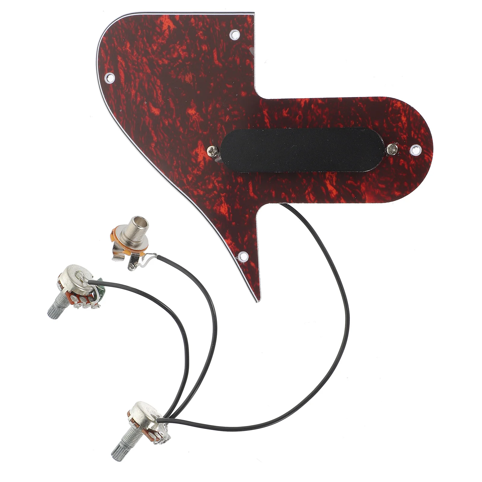 Mandoline-Schlagbrett, rote Schildkröte, Kunststoff-Montage-Tonabnehmer, geräuscharme Kratzplatte mit hoher Leistung für Mandoline