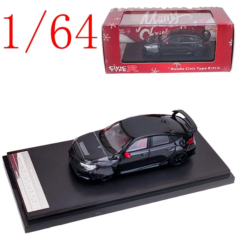 

MH Diecast 1/64 Scale Honda Alloy Model Cars Honda Civic Type R (FL5) Black Play Vehicles Toys for Boys Gift Original Box