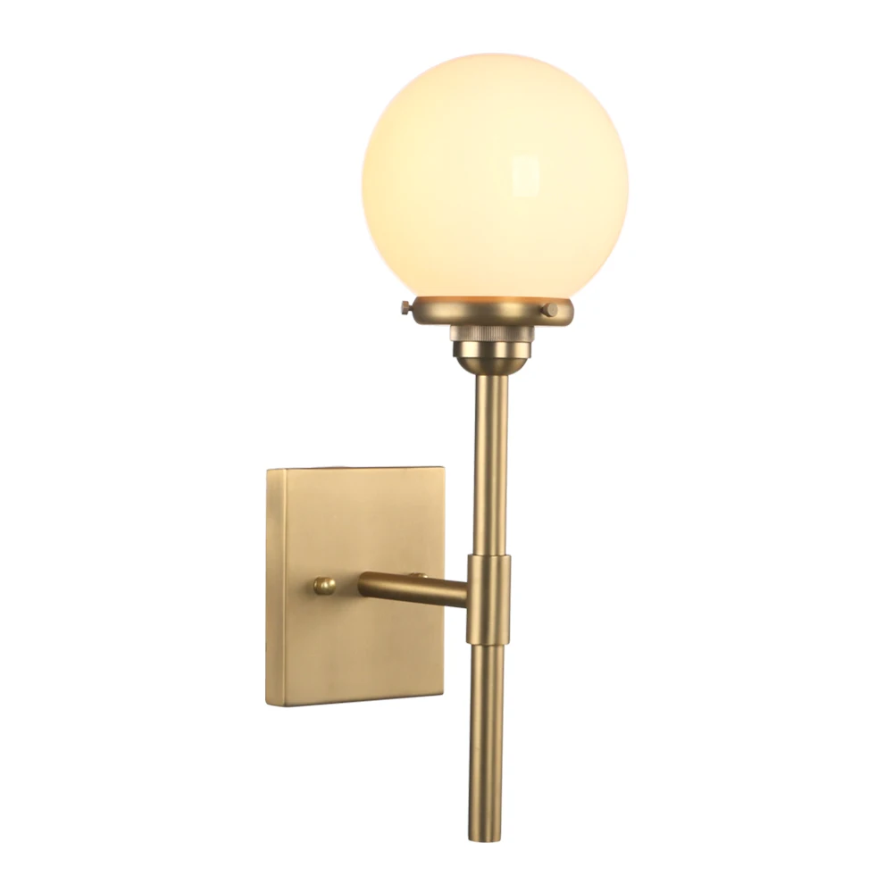 Phansthy Industrial Wall Sconce Gold Wall Sconces 1-Light Vintage Column Stand Style Wall Light with 5.9