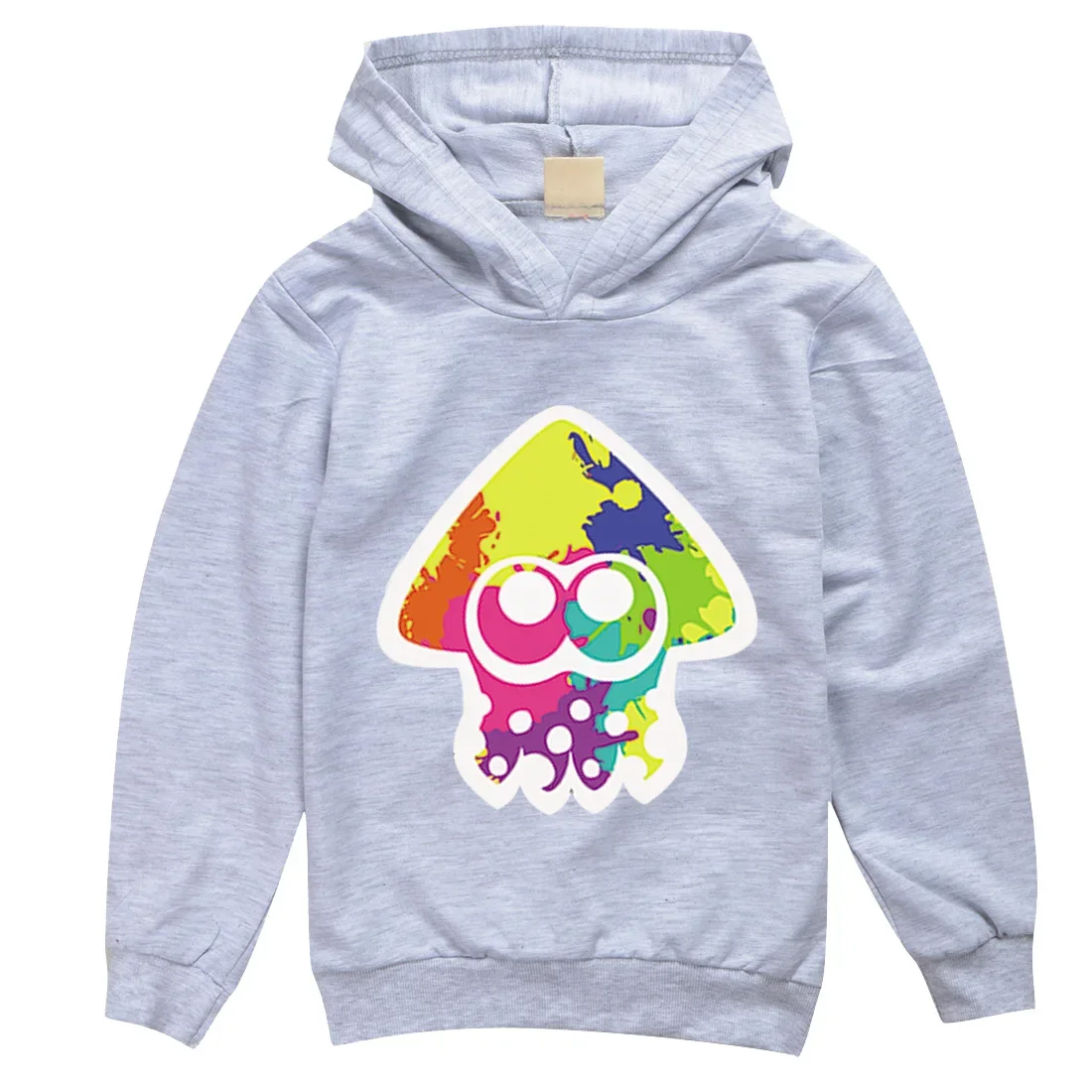 Kawaii Graffiti Shooting Game Splatoon Hoodie Kids Sweaters Baby Boy Clothes Girls Fashion Sweatshirts Children\'s Pullover Coats