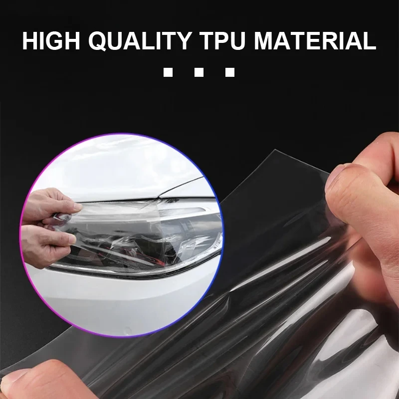 PPF Paint Protection Photochromic Film UV Color Change Headlight Protection Film Self-healing Anti-scratch Film Accessories TPU