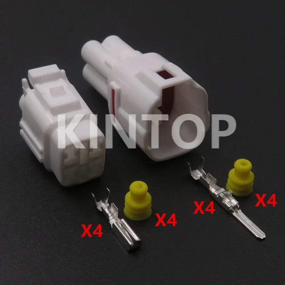 1 Set 4 Pins AC Assembly Car Daytime Running Light Cable Waterproof Male Female Docking Socket With Wires 6180-4771 6188-0004 - Detail 1