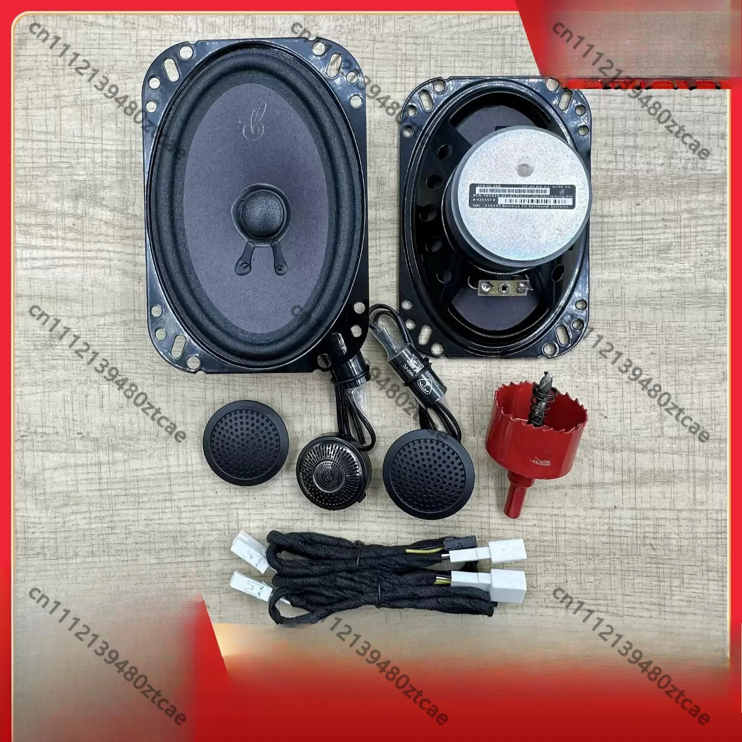 4×6 Inch Trunk Car Speaker Kit Plug & Play Sedan Universal HiFi Audio Modification Sound Upgrade Replacement Horn Parts