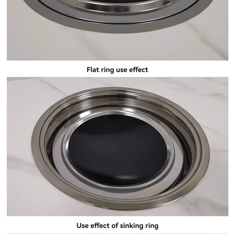 Poêle à induction concave ronde, cuisinière à induction pour poulet, poêle à bois de chauffage pour dinde, marmite en fer, poêle à batterie intégrée