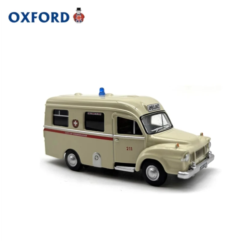 OXFORD Diecast 1:76 Scale Birmingham J1 Ambulance Alloy Retro Car Model Finished Product Simulation Toy Gift Static Model