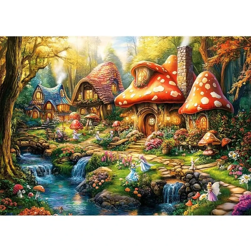 Art Craft Village - Diamond Art Painting Kit Fantasy Mushroom