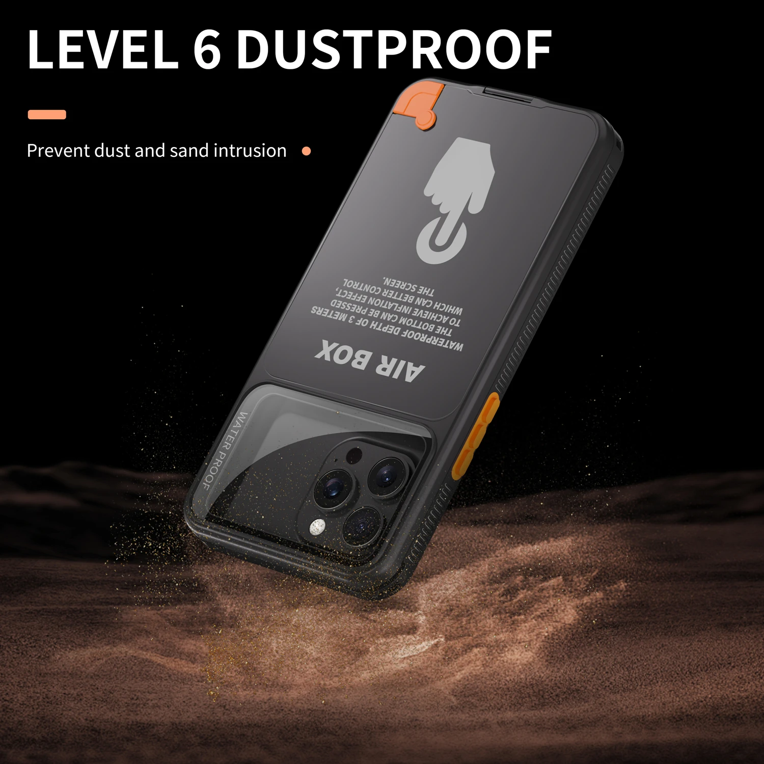 Wodoodporne etui na telefon Air Box do iPhone'a 16 Pro Max 15 14 13 12 Podwodne, pyłoszczelne etui do pływania i nurkowania — zdjęcie produktu 3
