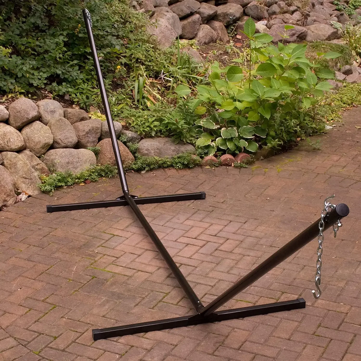 Algoma Net 4780BRC Net 15 Foot Two-Point Hammock Stand with Chains and S-Hook-Bl, 180 L x 48 25 W x 44 H, Bronze