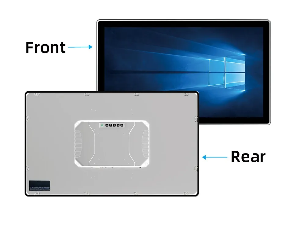 Full HD Industrial LCD Tempered Glass Screen Monitor With VGA HD-MI Input And USB Touch Screen Monitors