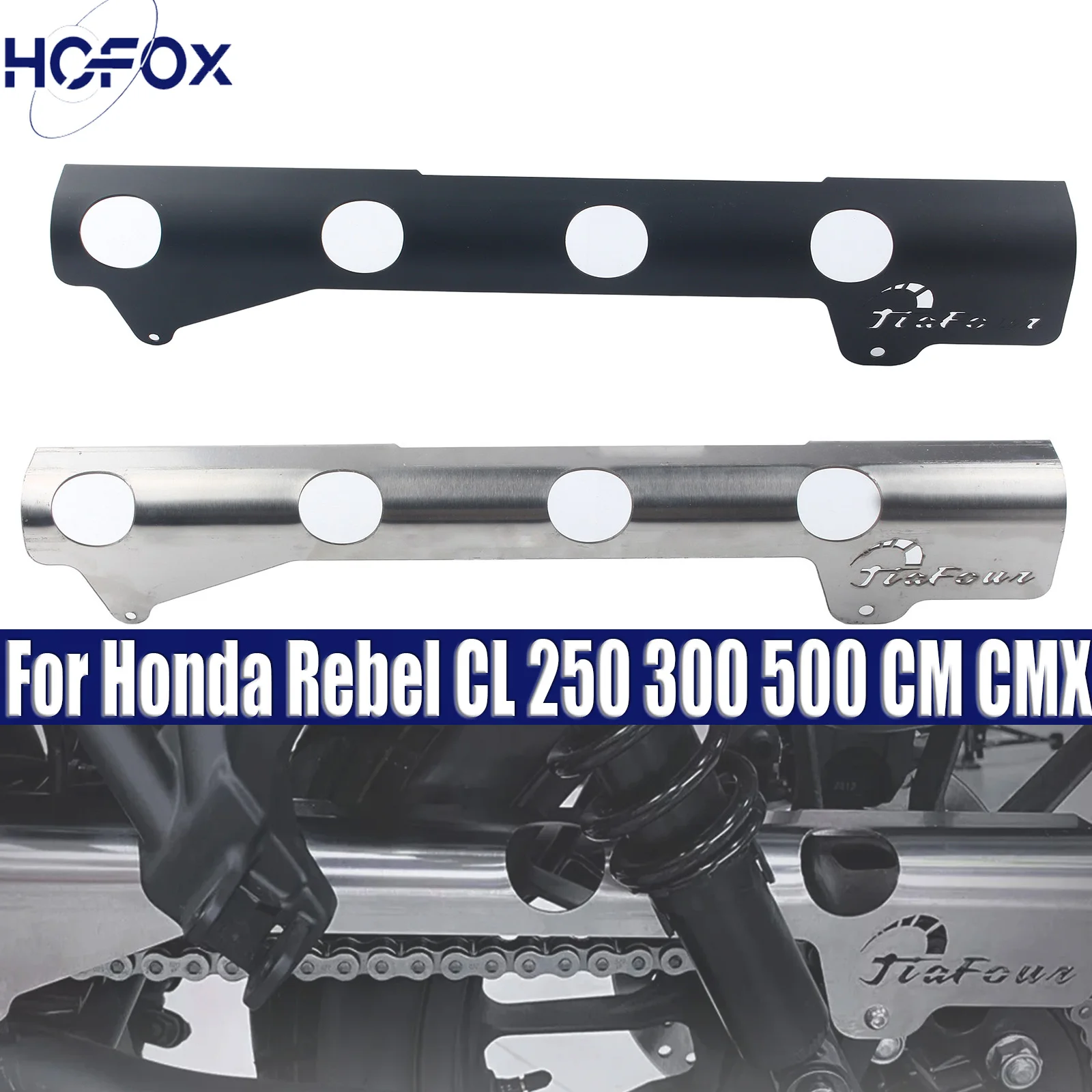 Rear Sprocket Chain Guard Cover Protector For Honda Rebel CL 250 300 500 CM CMX 2017-24