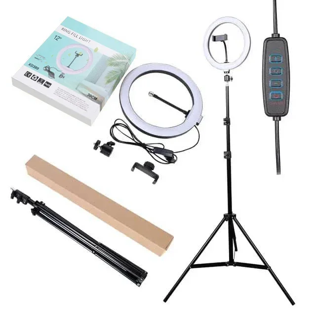 12/14/18 inch live broadcast photography fill light 32cm LED live beauty circular selfie ring light with holder and 210cm tripod