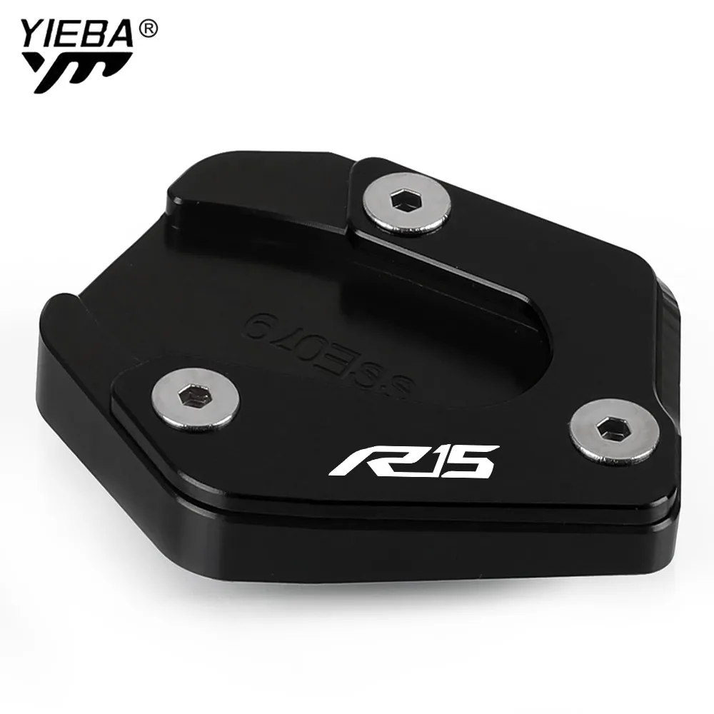 

CNC Kickstand Side Stand Extension Pad Support Plate For YAMAHA R15 V3 V4 2017 2018 2019 2020 2021 2022 2023 2024 YZF-R15V3 2025