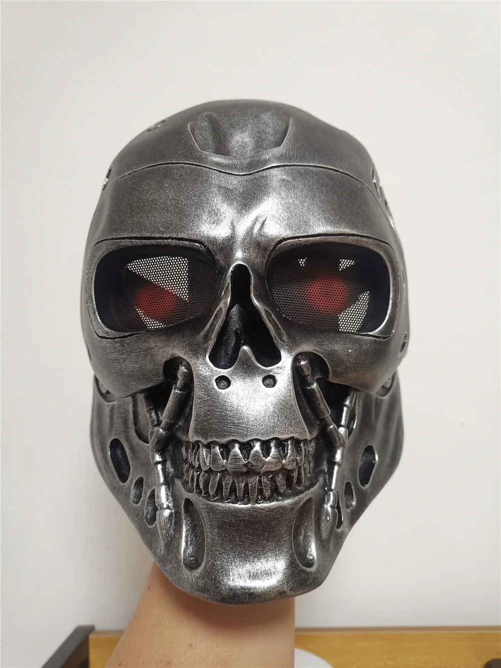 Steampunk Biker Terminator T800 Mask Skull Cool Men Halloween Arnold Schwarzenegger Resin Masks