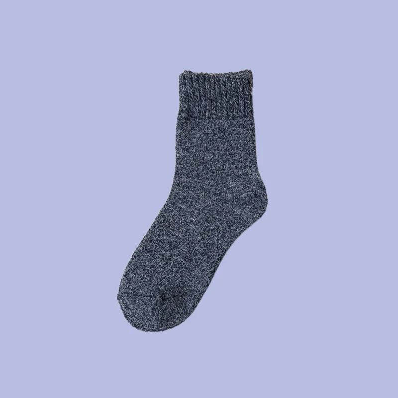 5/10 Pairs 2024 New Fashion Breathable Cashmere Warm Socks Thick Long Men's Casual Socks Rabbit Wool Men's Middle-Tube Socks