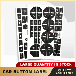 Car Interior Car Button Repair Sticker Button AC Central Control Sticker CD Radio Audio Button Repair Car Sticker