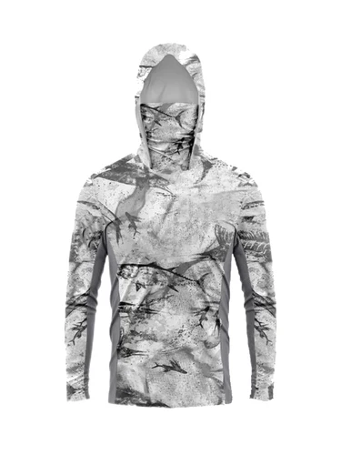 Sudadera con capucha de pesca para hombre, camisas con máscara, protección UV, ropa de pesca, camisetas deportivas de manga larga para senderismo