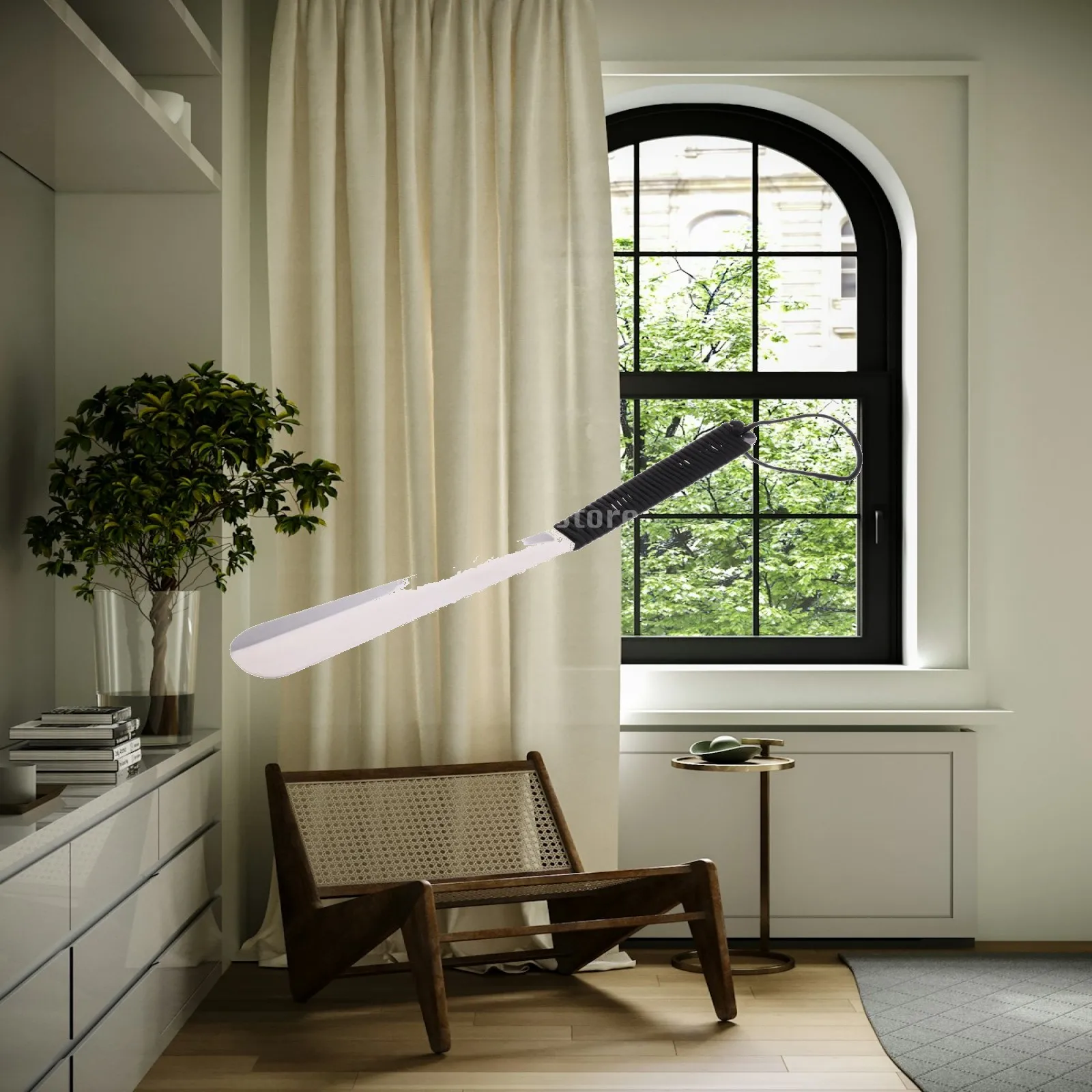 

Shoehorn Long Handle Stainless Steel Shoe Horn Footwear Wearing Helper for Home Elderly Pregnancy Use