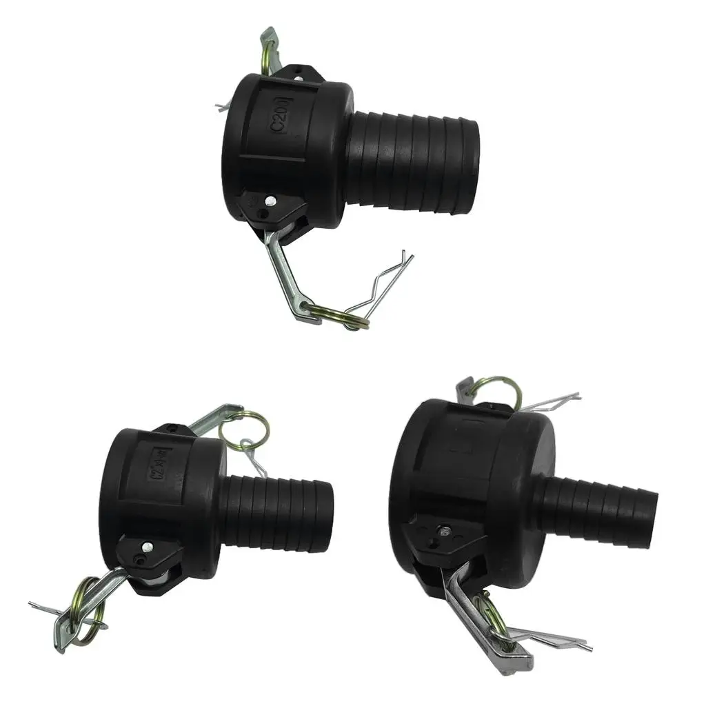 Adaptador de tanque de água IBC com rosca barril de 00L para 2 polegadas - preto, 50 mm