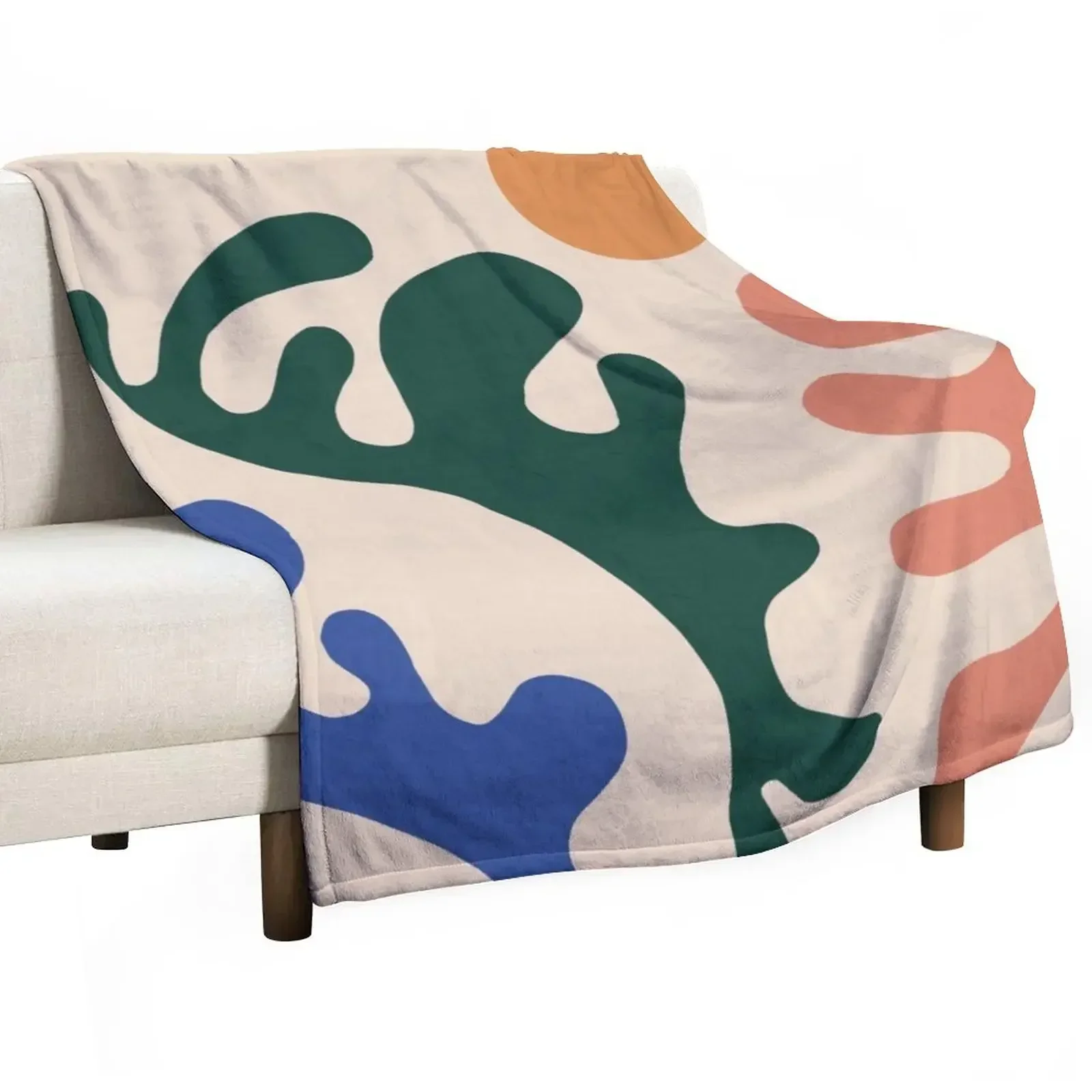 

Matisse abstract Throw Blanket Large Cute Luxury Designer Blankets