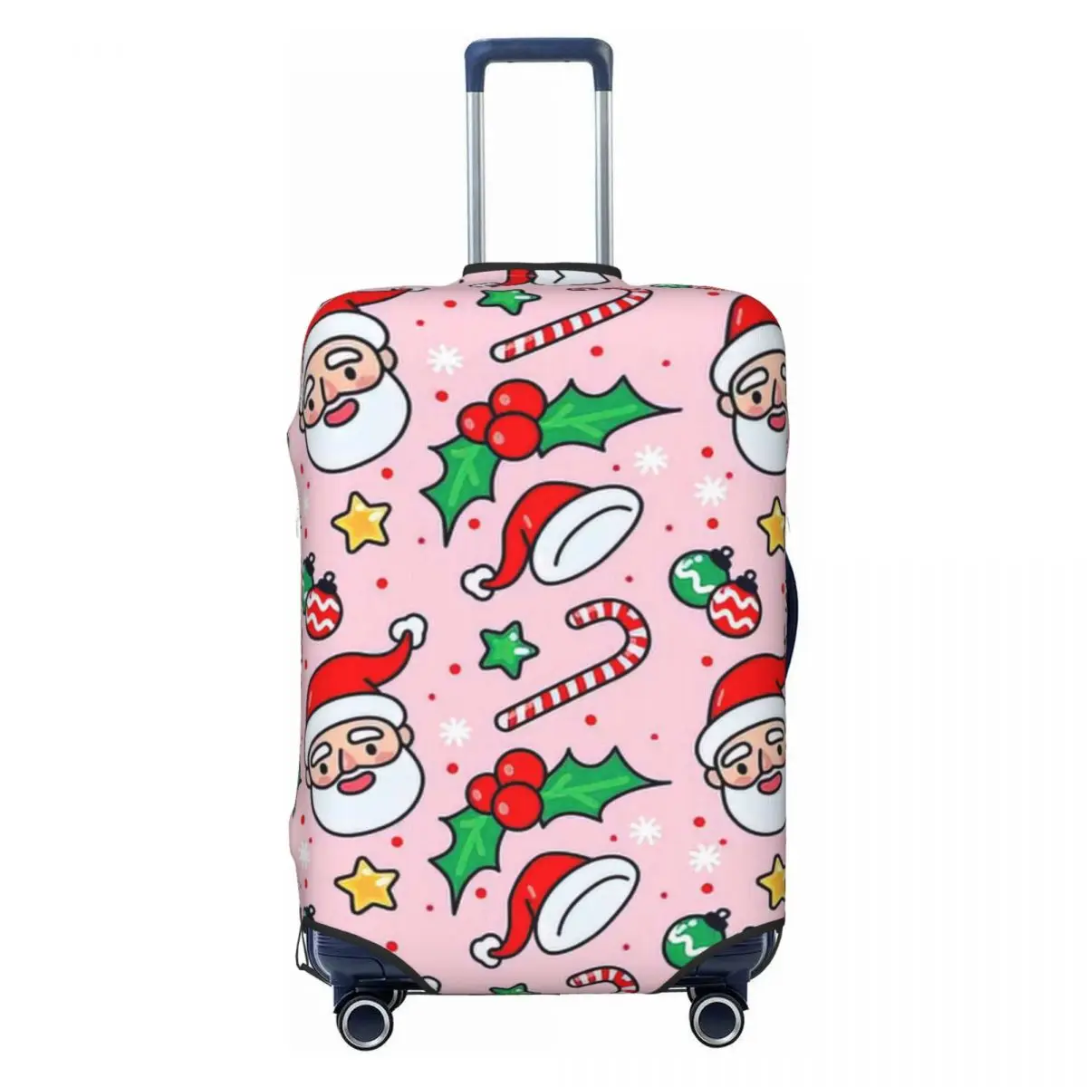 Christmas Print Luggage Protective Dust Covers Elastic Waterproof 18-32inch Suitcase Cover Travel Accessories