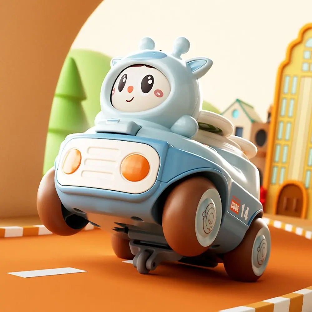 

3 Facial Inertia Car Early Learning Face Changing Pull Back Vehicle Plastic Cartoon Pull Back Press Vehicle