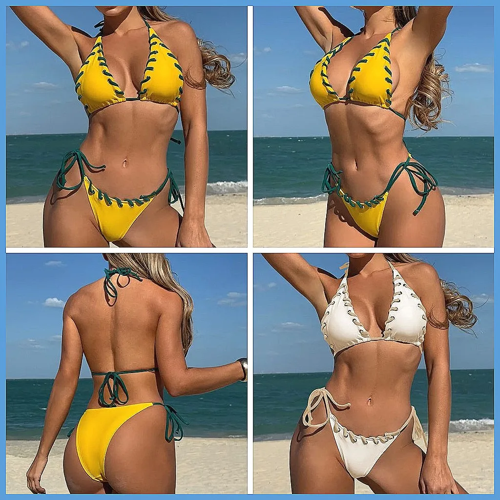 

2026 Sexy Push Up Bikini Set for Women, Brazilian Beach Swimwear & Pool Bathing Suits